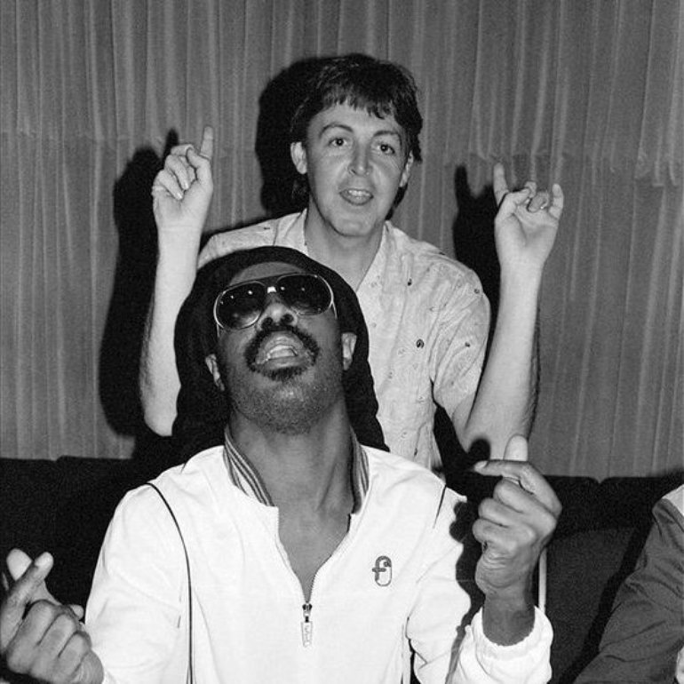Paul mccartney and stevie wonder